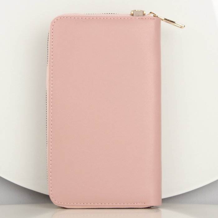 Zoozie Bags Bolsa de Teléfono de Cuero Crossbody Powder